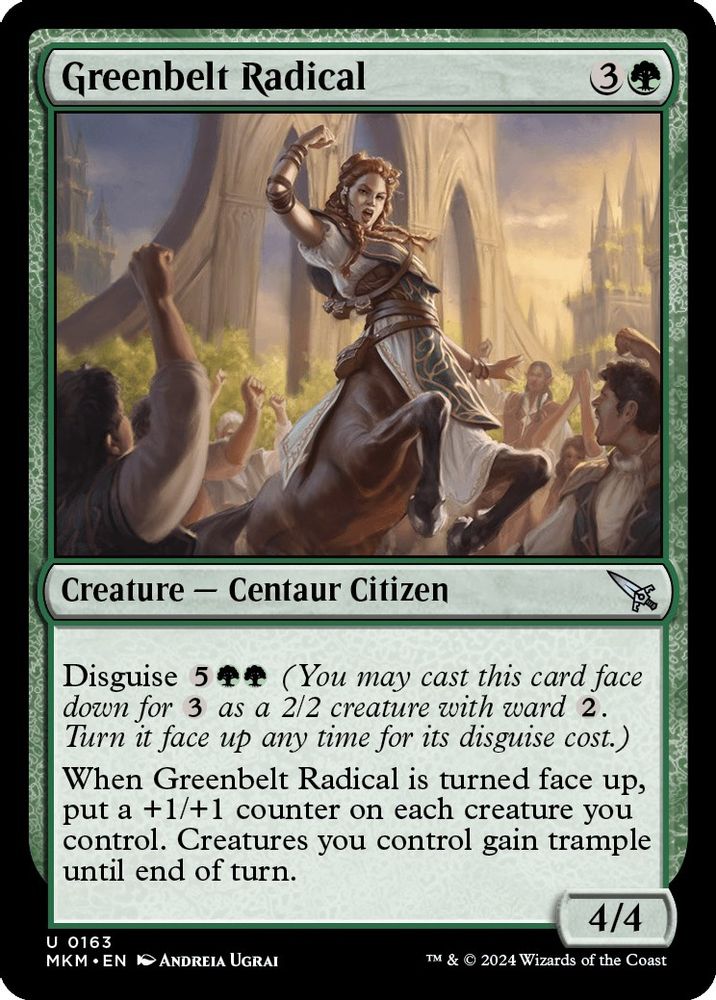2024 Magic: The Gathering: Murders at Karlov Manor (MKM) - Greenbelt Radical (#163, Uncommon) (, Near Mint)