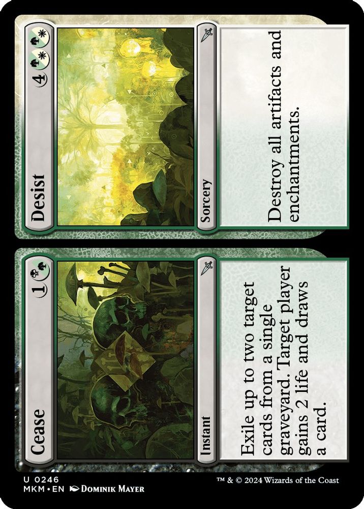 2024 Magic: The Gathering: Murders at Karlov Manor (MKM) - Cease Desist (#246, Uncommon) (, Near Mint)