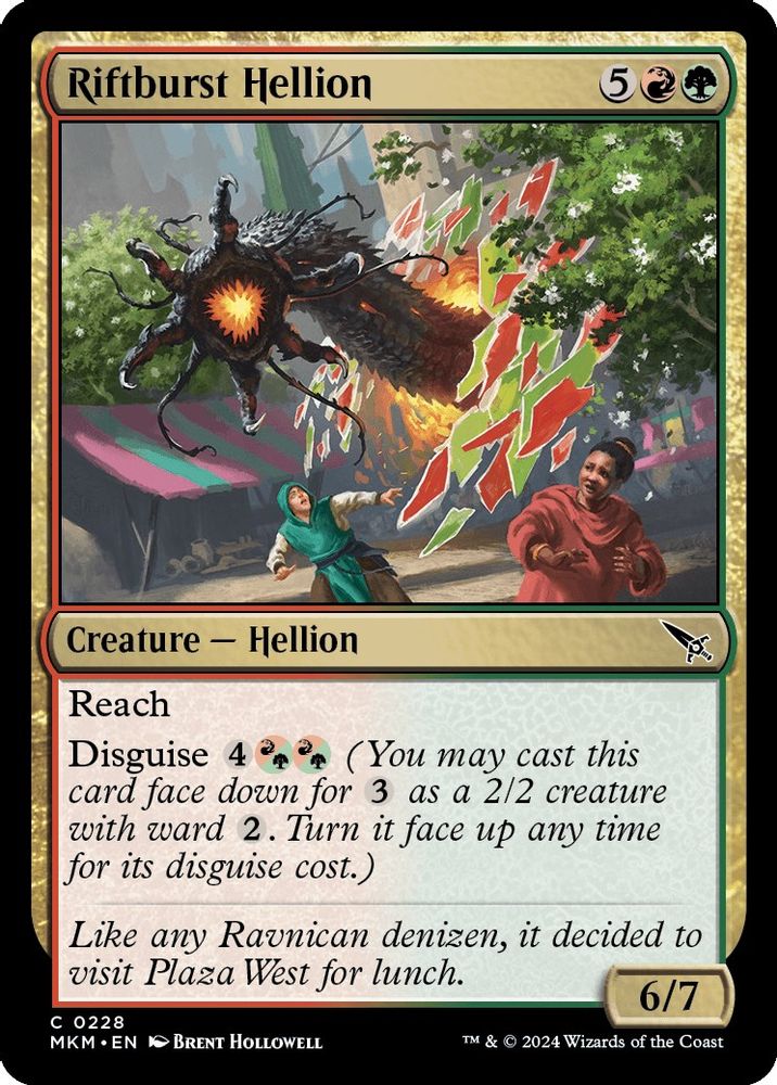 2024 Magic: The Gathering: Murders at Karlov Manor (MKM) - Riftburst Hellion (#228, Common)