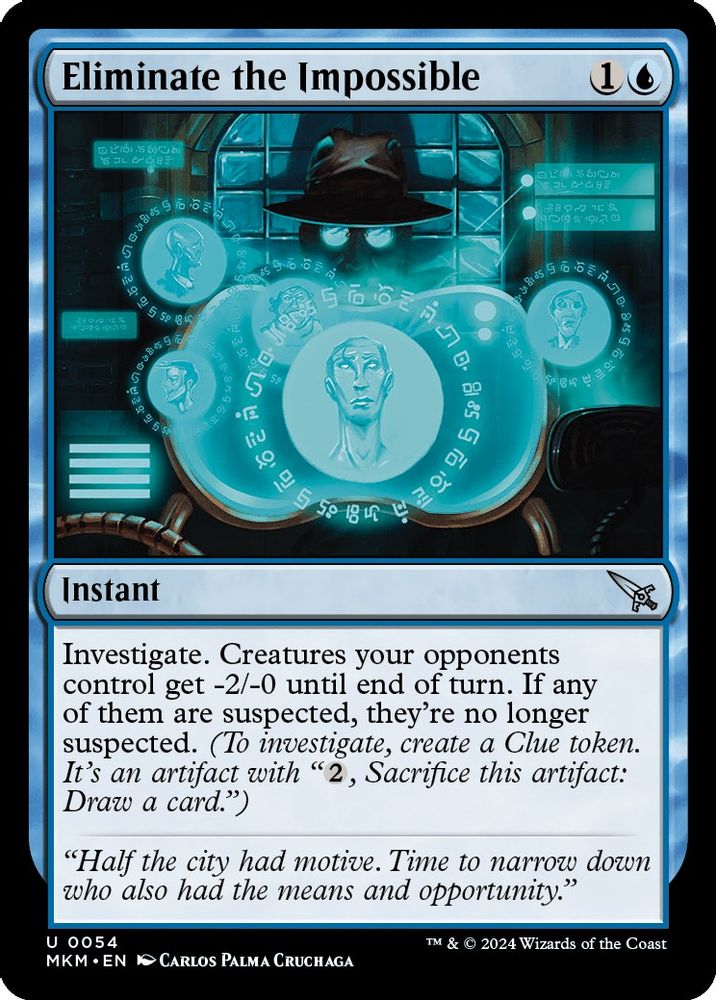 2024 Magic: The Gathering: Murders at Karlov Manor (MKM) - Eliminate the Impossible (#54, Uncommon)