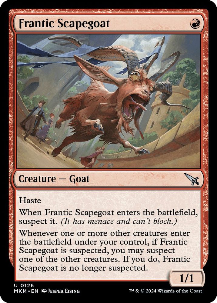 2024 Magic: The Gathering: Murders at Karlov Manor (MKM) - Frantic Scapegoat (#126, Uncommon)