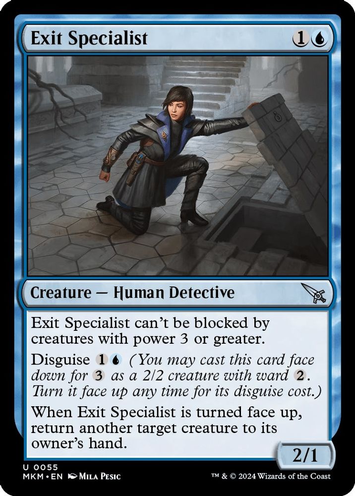 2024 Magic: The Gathering: Murders at Karlov Manor (MKM) - Exit Specialist (#55, Uncommon) (, Near Mint)