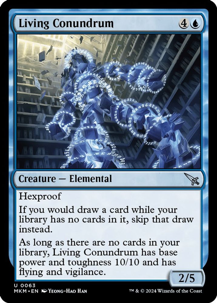 2024 Magic: The Gathering: Murders at Karlov Manor (MKM) - Living Conundrum (#63, Uncommon) (, Near Mint)