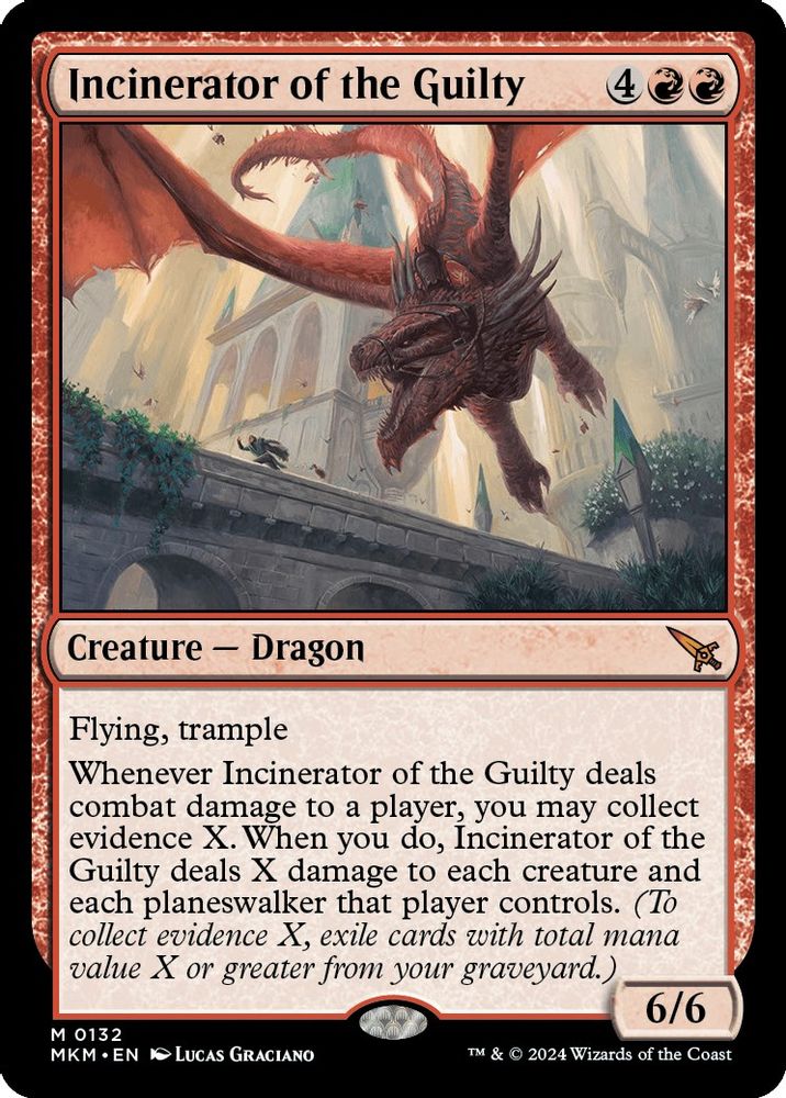2024 Magic: The Gathering: Murders at Karlov Manor (MKM) - Incinerator of the Guilty (#132, Mythic Rare) (Foil, Near Mint)