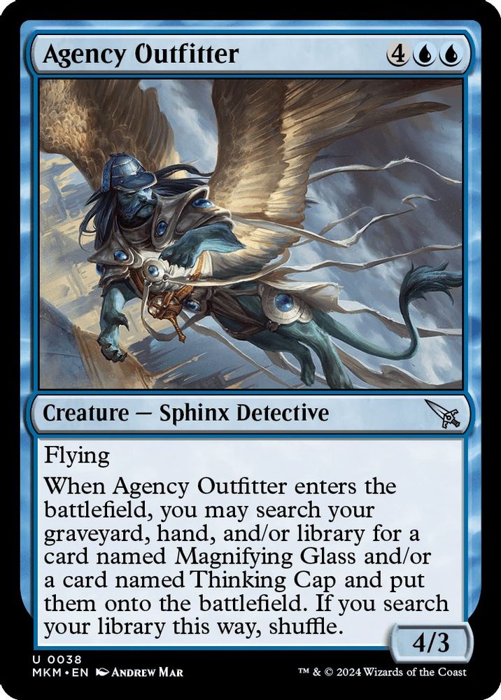 2024 Magic: The Gathering: Murders at Karlov Manor (MKM) - Agency Outfitter (#38, Uncommon) (, Near Mint)