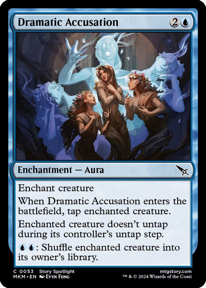 2024 Magic: The Gathering: Murders at Karlov Manor (MKM) - Dramatic Accusation (#53, Common)