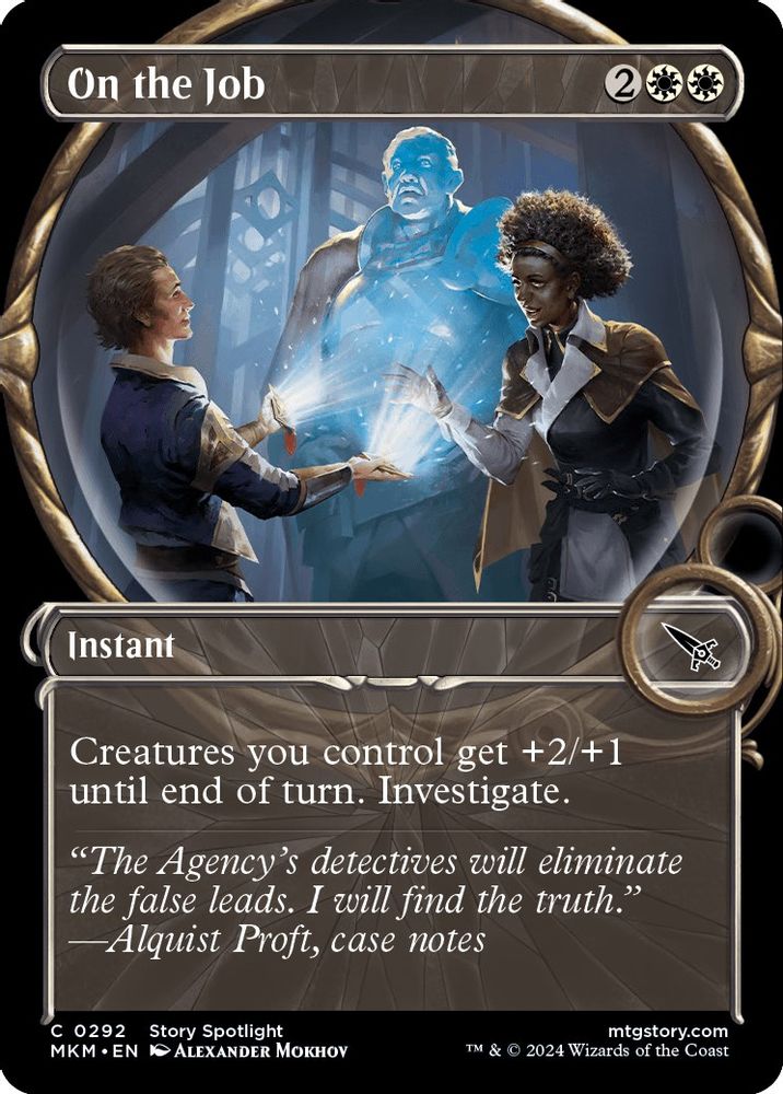 2024 Magic: The Gathering: Murders at Karlov Manor (MKM) - On the Job Showcase (#292, Common)