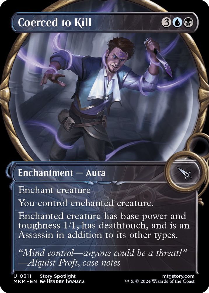 2024 Magic: The Gathering: Murders at Karlov Manor (MKM) - Coerced to Kill Showcase (#311, Uncommon) (, Near Mint)