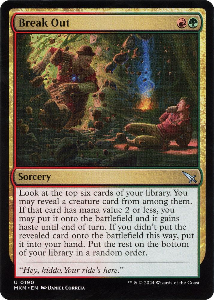 2024 Magic: The Gathering: Murders at Karlov Manor (MKM) - Break Out a (#190, Uncommon)