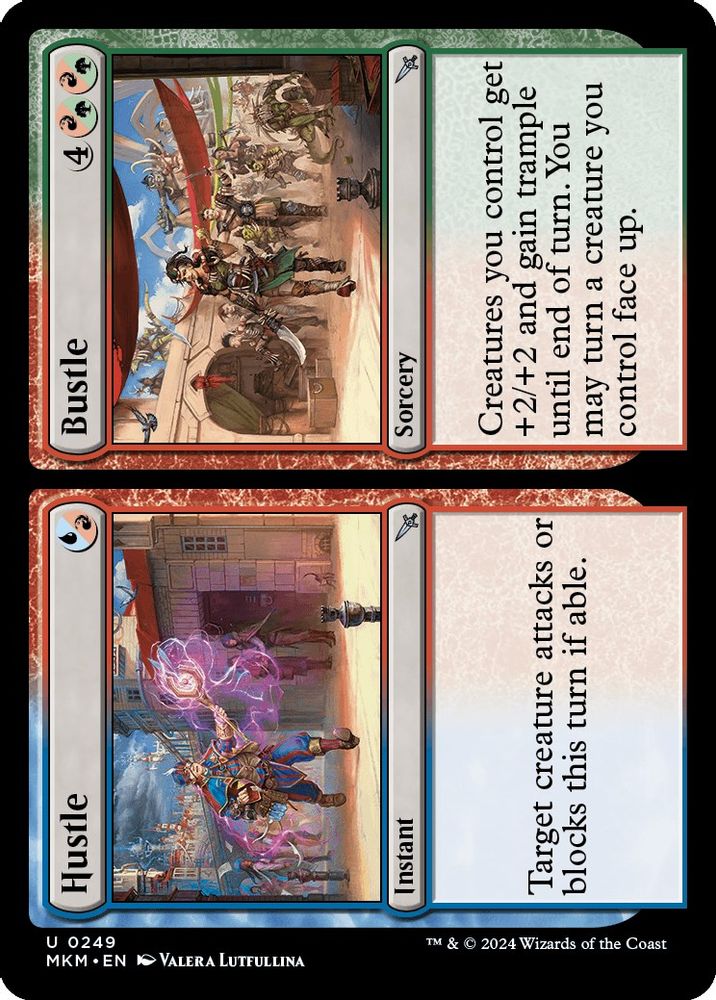 2024 Magic: The Gathering: Murders at Karlov Manor (MKM) - Hustle Bustle (#249, Uncommon)