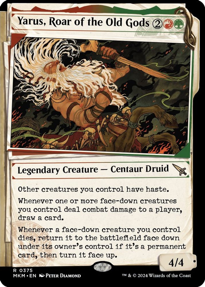 2024 Magic: The Gathering: Murders at Karlov Manor (MKM) - Yarus Roar of the Old Gods Showcase (#375, Rare) (, Near Mint)
