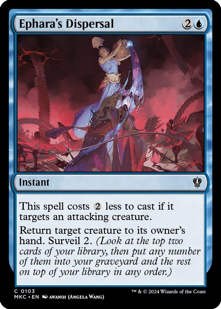 2024 Magic: The Gathering: Commander: Murders at Karlov Manor (MKC) - Epharas Dispersal (#103, Common) (, Near Mint)