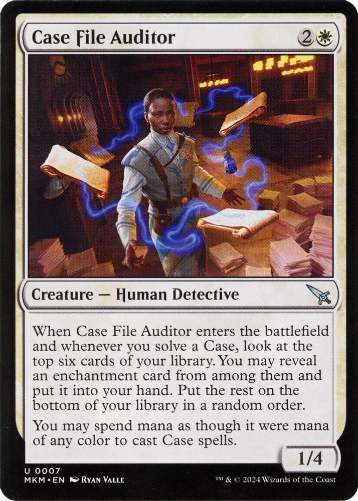 2024 Magic: The Gathering: Murders at Karlov Manor (MKM) - Case File Auditor a (#7, Uncommon)