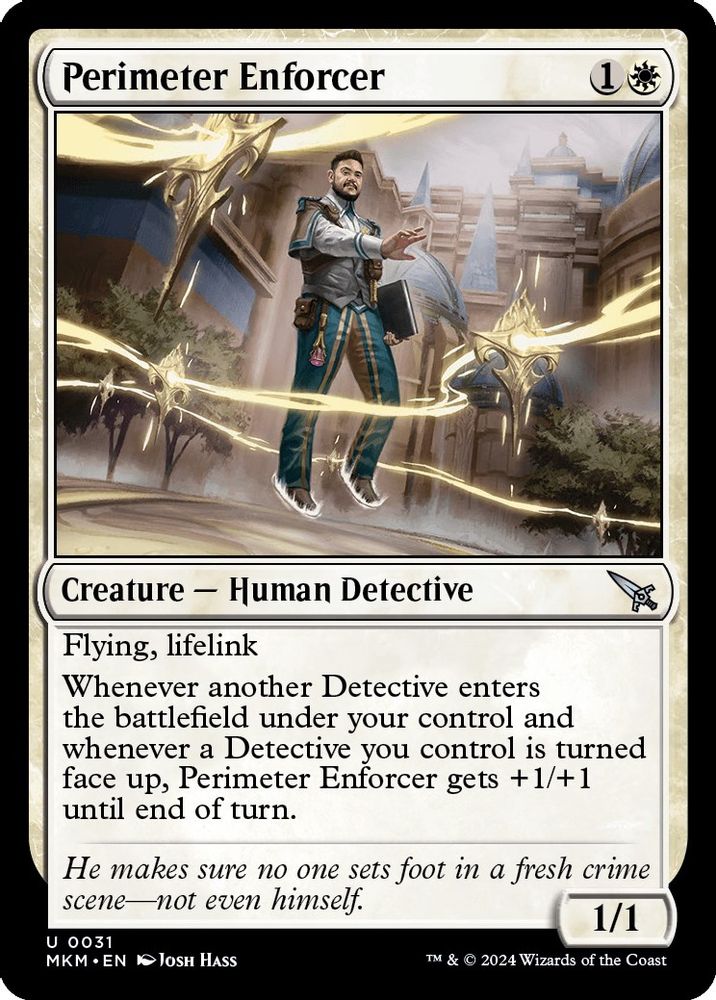 2024 Magic: The Gathering: Murders at Karlov Manor (MKM) - Perimeter Enforcer (#31, Uncommon)