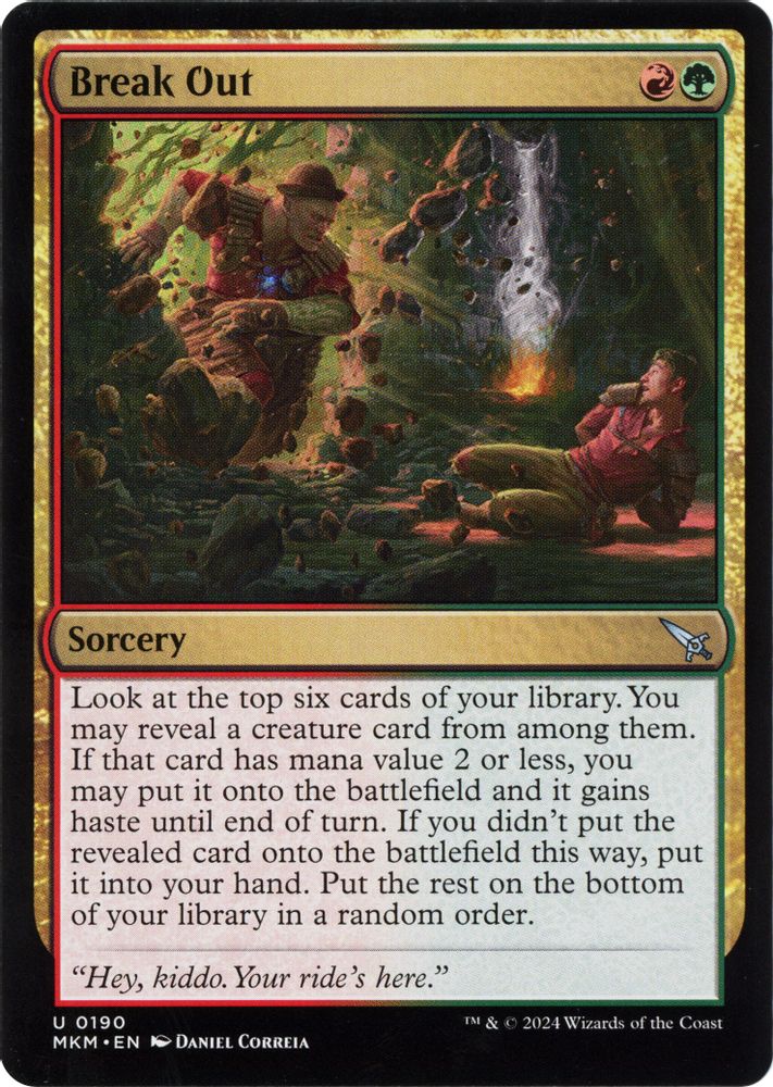 2024 Magic: The Gathering: Murders at Karlov Manor (MKM) - Break Out b (#190†, Uncommon) (, Near Mint)