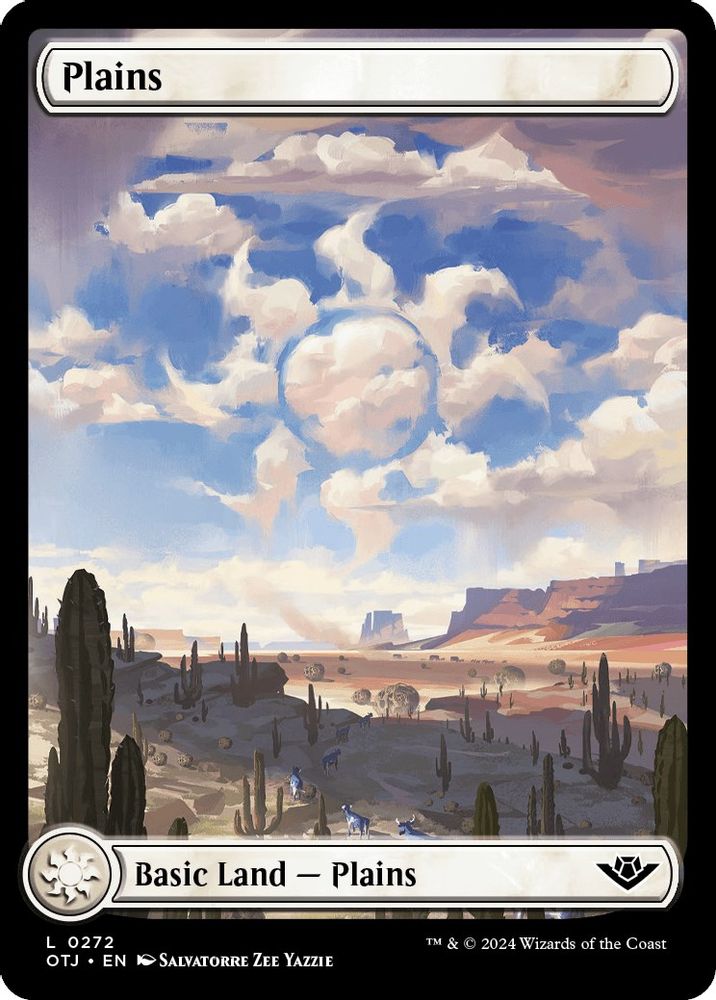 2024 Magic: The Gathering: Outlaws of Thunder Junction (OTJ) - Plains 0272 (#272, Land) (, Near Mint)