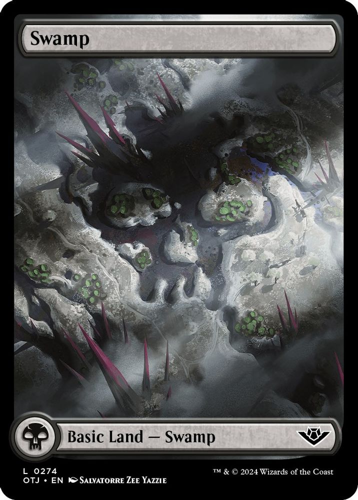 2024 Magic: The Gathering: Outlaws of Thunder Junction (OTJ) - Swamp 0274 (#274, Land) (, Near Mint)