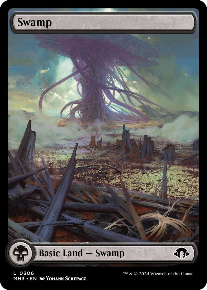 2024 Magic: The Gathering: Modern Horizons 3 (MH3) - Swamp 0306 (#306, Land)