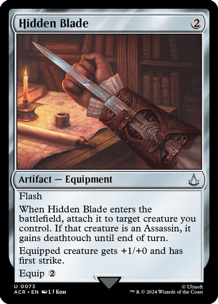 2024 Magic: The Gathering: Universes Beyond: Assassin's Creed (ACR) - Hidden Blade (#73, Uncommon)
