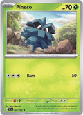2024 Pokemon: SV05: Temporal Forces (TEF) - Pineco (#002/162, Common) (, Near Mint)