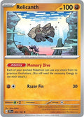 2024 Pokemon: SV05: Temporal Forces (TEF) - Relicanth - 084/162 (#084/162, Rare) (Reverse Holofoil, Near Mint)