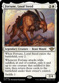 2024 Magic: The Gathering: Outlaws of Thunder Junction (OTJ) - Fortune Loyal Steed (#12, Rare) (, Near Mint)