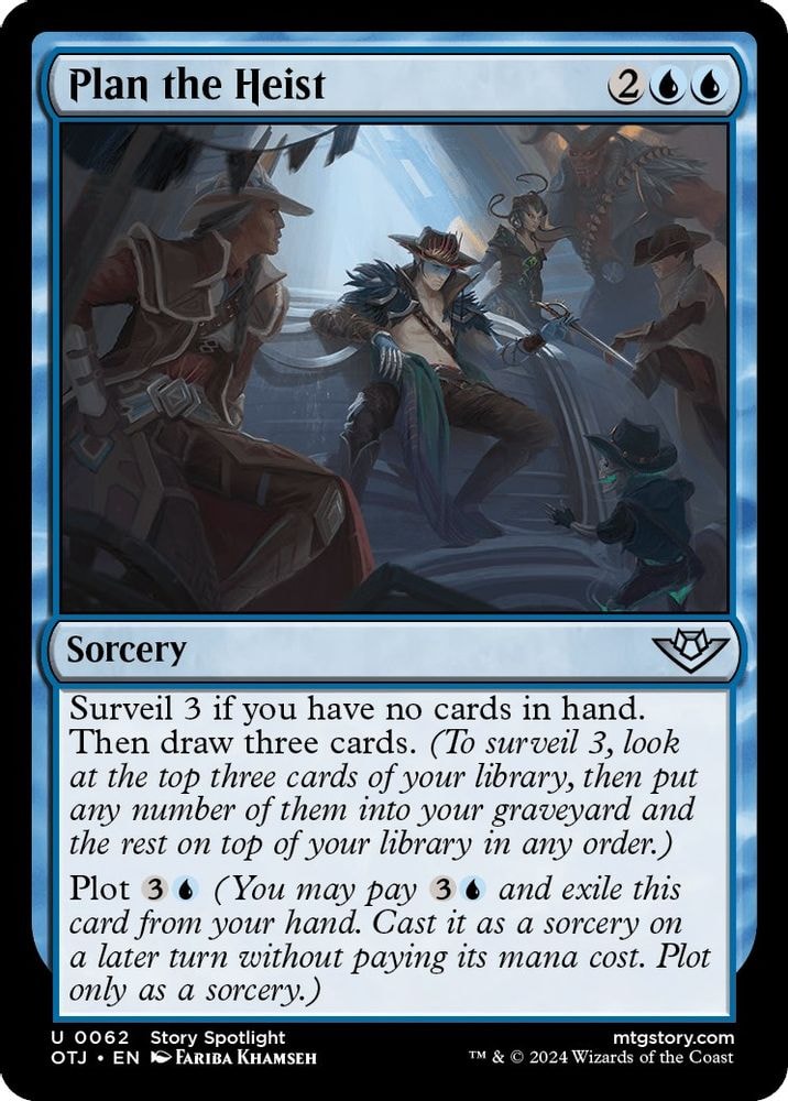 2024 Magic: The Gathering: Outlaws of Thunder Junction (OTJ) - Plan the Heist (#62, Uncommon)