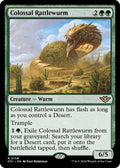 2024 Magic: The Gathering: Outlaws of Thunder Junction (OTJ) - Colossal Rattlewurm (#159, Rare) (Foil, Near Mint)