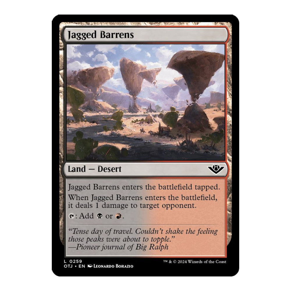 Jagged Barrens - Outlaws of Thunder Junction () - Near Mint -