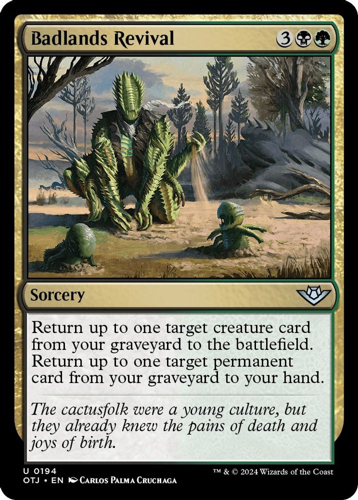 2024 Magic: The Gathering: Outlaws of Thunder Junction (OTJ) - Badlands Revival (#194, Uncommon)