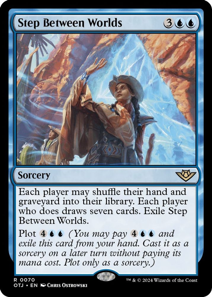 2024 Magic: The Gathering: Outlaws of Thunder Junction (OTJ) - Step Between Worlds (#70, Rare) (, Near Mint)