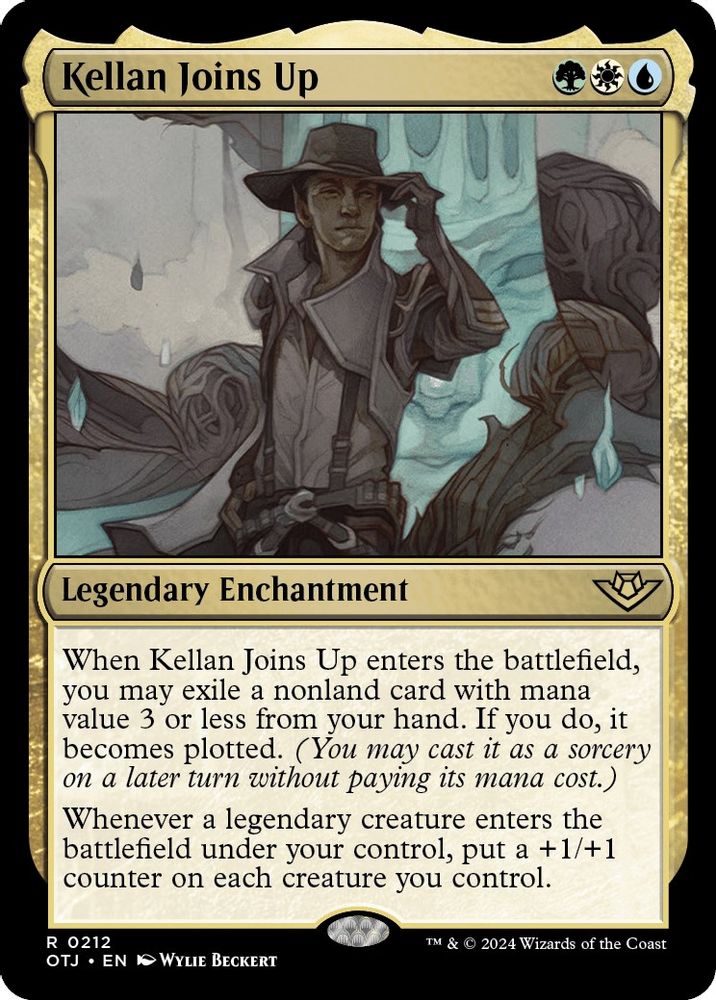 2024 Magic: The Gathering: Outlaws of Thunder Junction (OTJ) - Kellan Joins Up (#212, Rare) (, Near Mint)