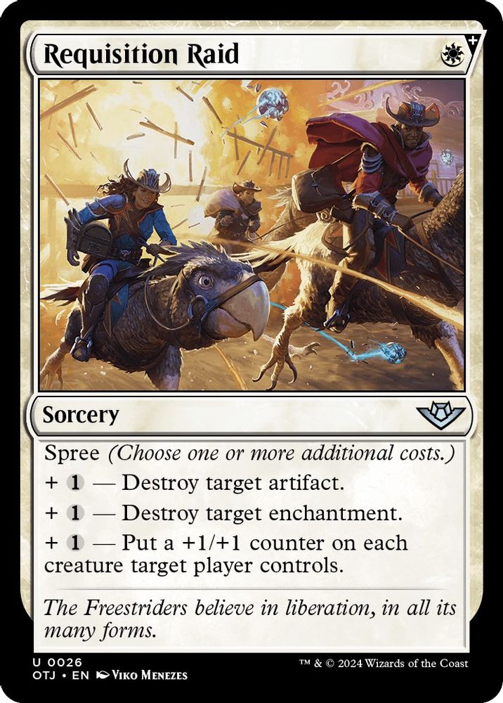 2024 Magic: The Gathering: Outlaws of Thunder Junction (OTJ) - Requisition Raid (#26, Uncommon) (, Near Mint)