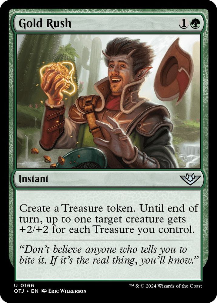 2024 Magic: The Gathering: Outlaws of Thunder Junction (OTJ) - Gold Rush (#166, Uncommon)