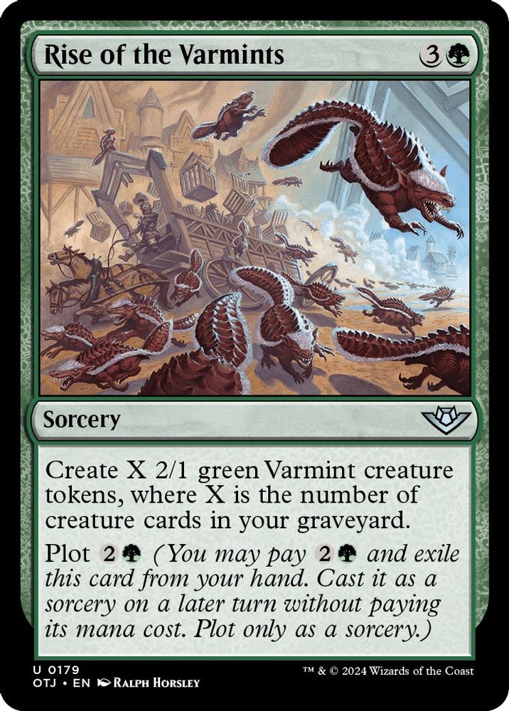 2024 Magic: The Gathering: Outlaws of Thunder Junction (OTJ) - Rise of the Varmints (#179, Uncommon)