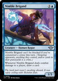 2024 Magic: The Gathering: Outlaws of Thunder Junction (OTJ) - Nimble Brigand (#58, Uncommon)
