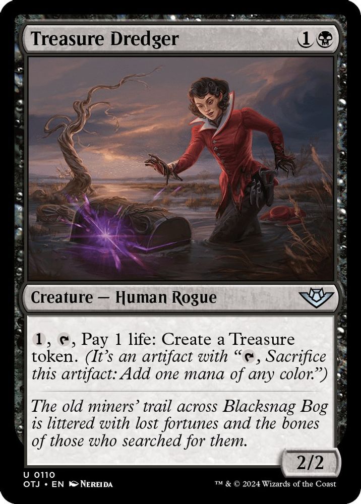 2024 Magic: The Gathering: Outlaws of Thunder Junction (OTJ) - Treasure Dredger (#110, Uncommon) (, Near Mint)