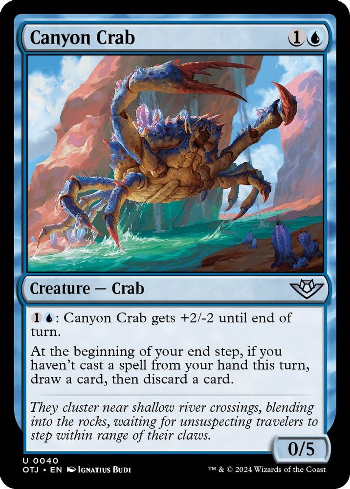 2024 Magic: The Gathering: Outlaws of Thunder Junction (OTJ) - Canyon Crab (#40, Uncommon) (, Near Mint)