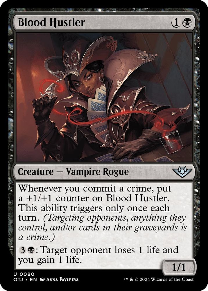2024 Magic: The Gathering: Outlaws of Thunder Junction (OTJ) - Blood Hustler (#80, Uncommon) (, Near Mint)