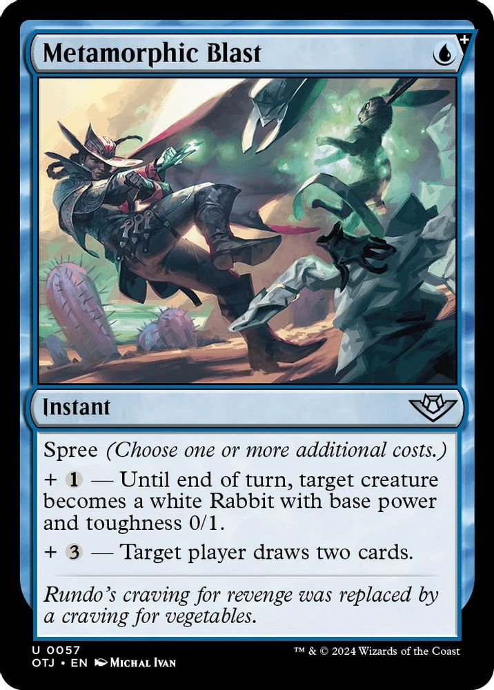 2024 Magic: The Gathering: Outlaws of Thunder Junction (OTJ) - Metamorphic Blast (#57, Uncommon) (, Near Mint)