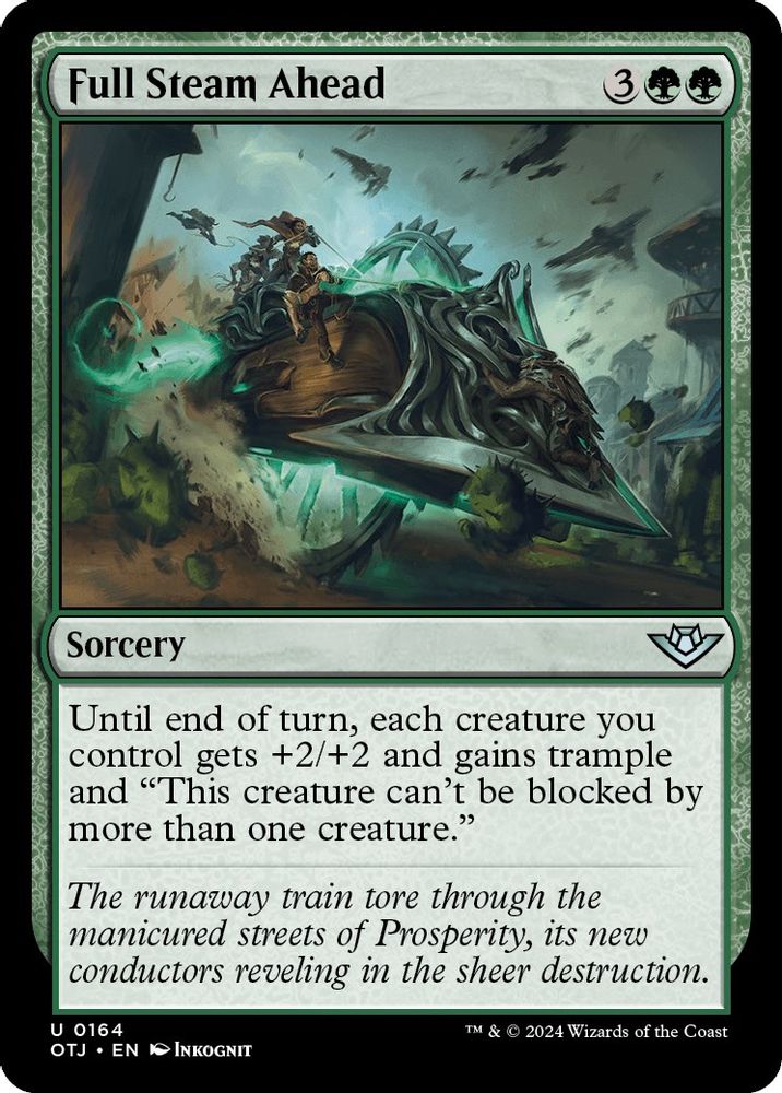 2024 Magic: The Gathering: Outlaws of Thunder Junction (OTJ) - Full Steam Ahead (#164, Uncommon)