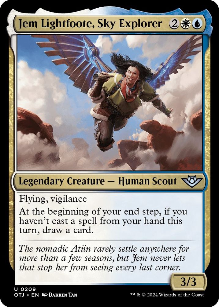 2024 Magic: The Gathering: Outlaws of Thunder Junction (OTJ) - Jem Lightfoote Sky Explorer (#209, Uncommon)