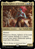2024 Magic: The Gathering: Outlaws of Thunder Junction (OTJ) - Obeka Splitter of Seconds (#222, Rare)
