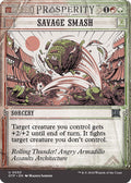 2024 Magic: The Gathering: Outlaws of Thunder Junction: Breaking News (OTP) - Savage Smash (#53, Uncommon) (, Near Mint)