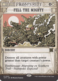 2024 Magic: The Gathering: Outlaws of Thunder Junction: Breaking News (OTP) - Fell the Mighty (#1, Rare) (, Near Mint)
