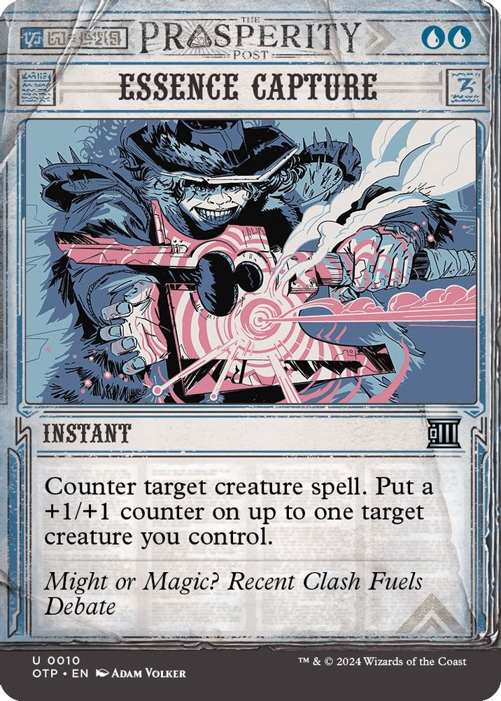 2024 Magic: The Gathering: Outlaws of Thunder Junction: Breaking News (OTP) - Essence Capture (#10, Uncommon)