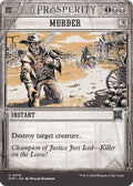 2024 Magic: The Gathering: Outlaws of Thunder Junction: Breaking News (OTP) - Murder (#16, Uncommon) (, Near Mint)