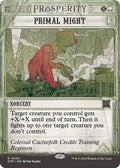 2024 Magic: The Gathering: Outlaws of Thunder Junction: Breaking News (OTP) - Primal Might (#32, Rare) (, Near Mint)