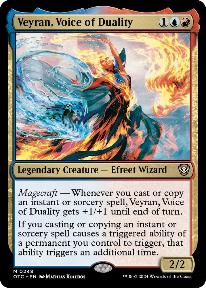 2024 Magic: The Gathering: Commander: Outlaws of Thunder Junction (OTC) - Veyran Voice of Duality (#248, Mythic Rare) (, Near Mint)