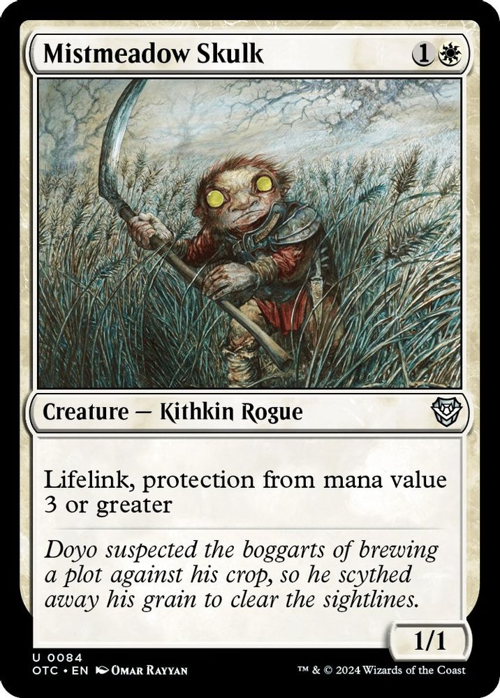 2024 Magic: The Gathering: Commander: Outlaws of Thunder Junction (OTC) - Mistmeadow Skulk (#84, Uncommon) (, Near Mint)